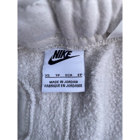 Nike UNisex XS Xtra Small Jogger Sweatpants Beige Fleece Lined Elastic Waistband - Picture 2 of 11